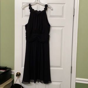 Black knee length dress